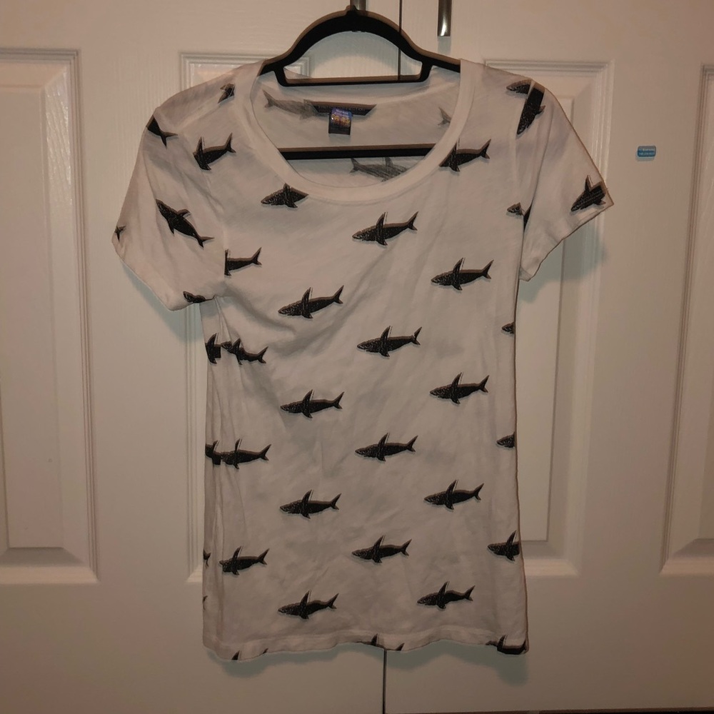 French Connection shark shirt